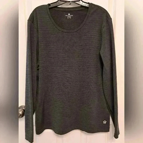 Tuff Athletics Long Sleeved Active Top Charcoal Grey Womens Size  XL - Picture 10 of 12